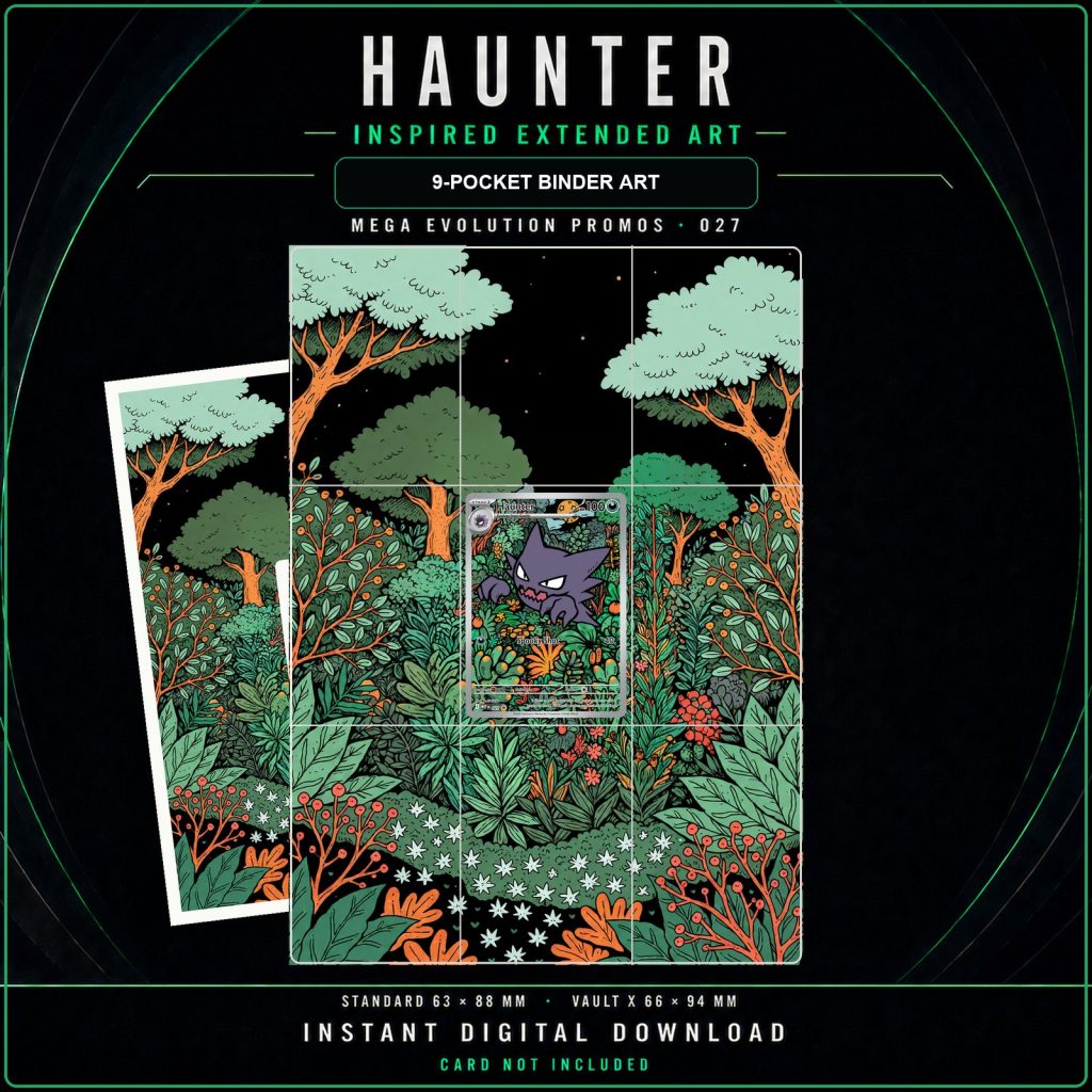 Haunter 027 nine-pocket binder art printable display