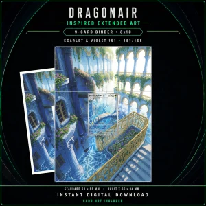 Dragonair 181/165 - Scarlet & Violet 151 9-Pocket Binder Art