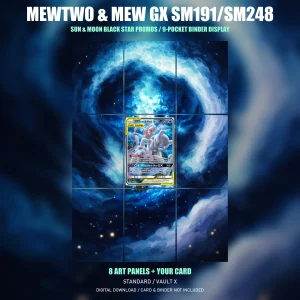 Mewtwo & Mew GX SM191/SM248 - Sun & Moon Promos 9-Pocket Binder Art