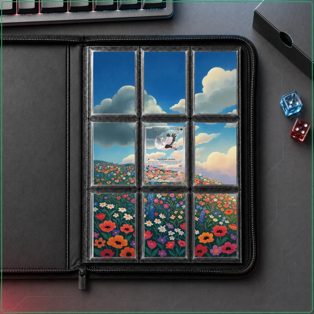 Bombirdier 219/198 Scarlet Violet Base Set - 9-Pocket Binder Art + Full Artwork