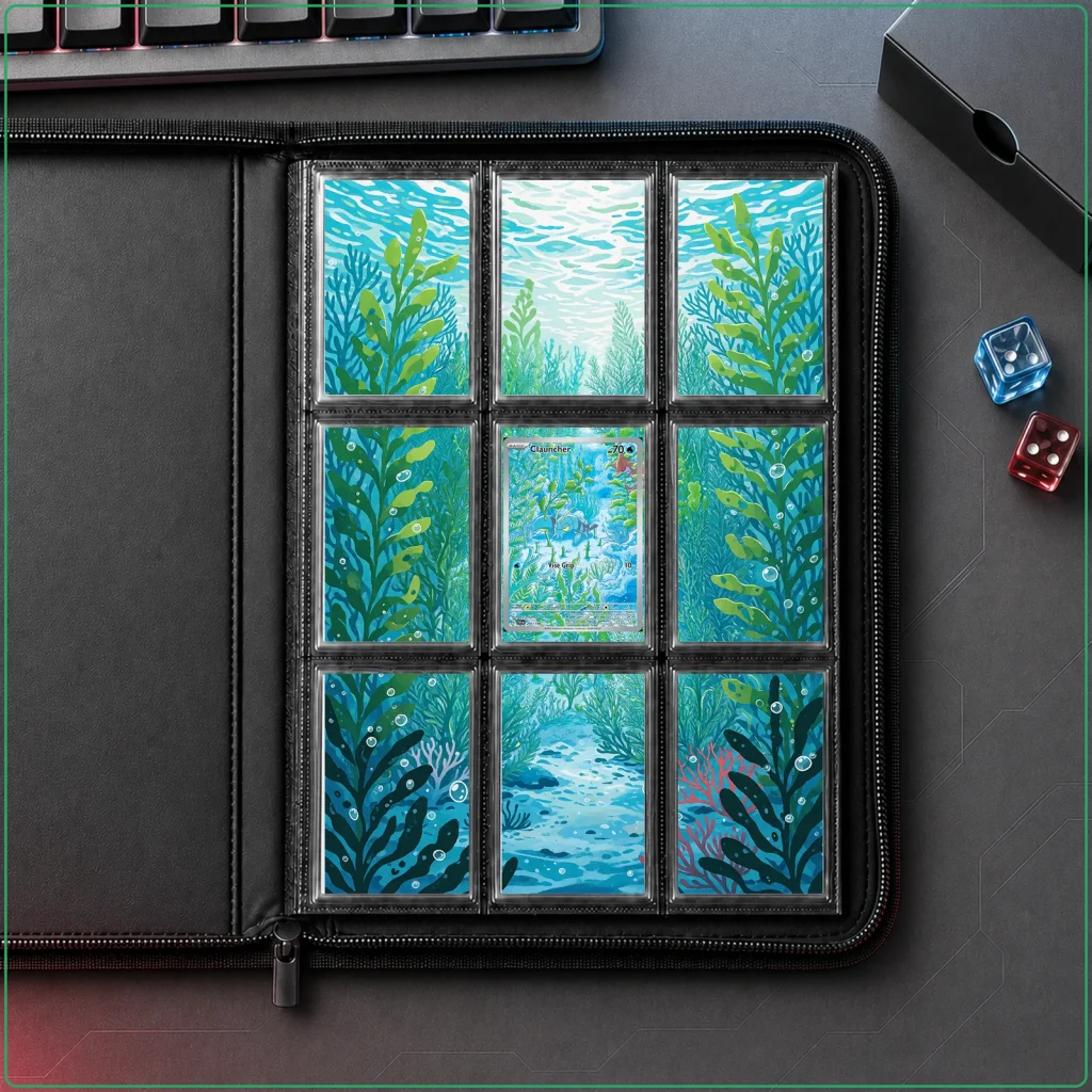Clauncher 205/198 Scarlet Violet Base Set - 9-Pocket Binder Art + Full Artwork
