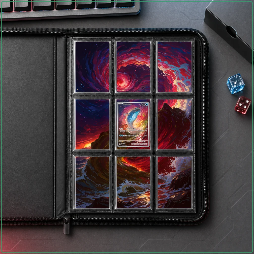 Dondozo 207/198 Scarlet Violet Base Set - 9-Pocket Binder Art + Full Artwork