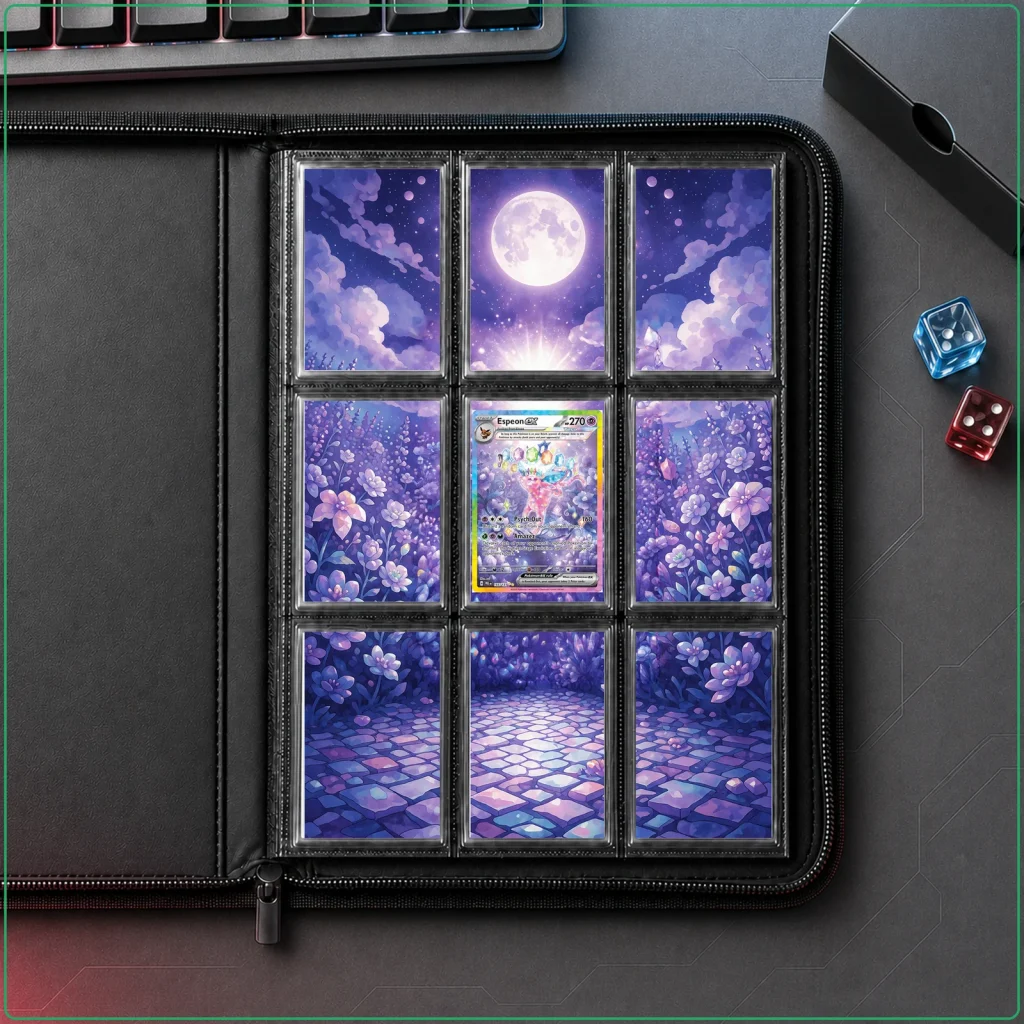 Espeon ex 155/131 Prismatic Evolutions - 9-Pocket Binder Art + Full Artwork