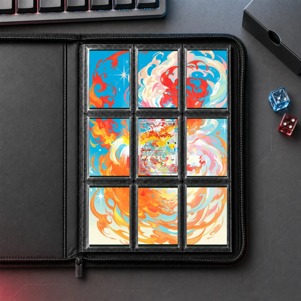 Moltres 130/128 30th Celebration - 9-Pocket Binder Art + Full Artwork