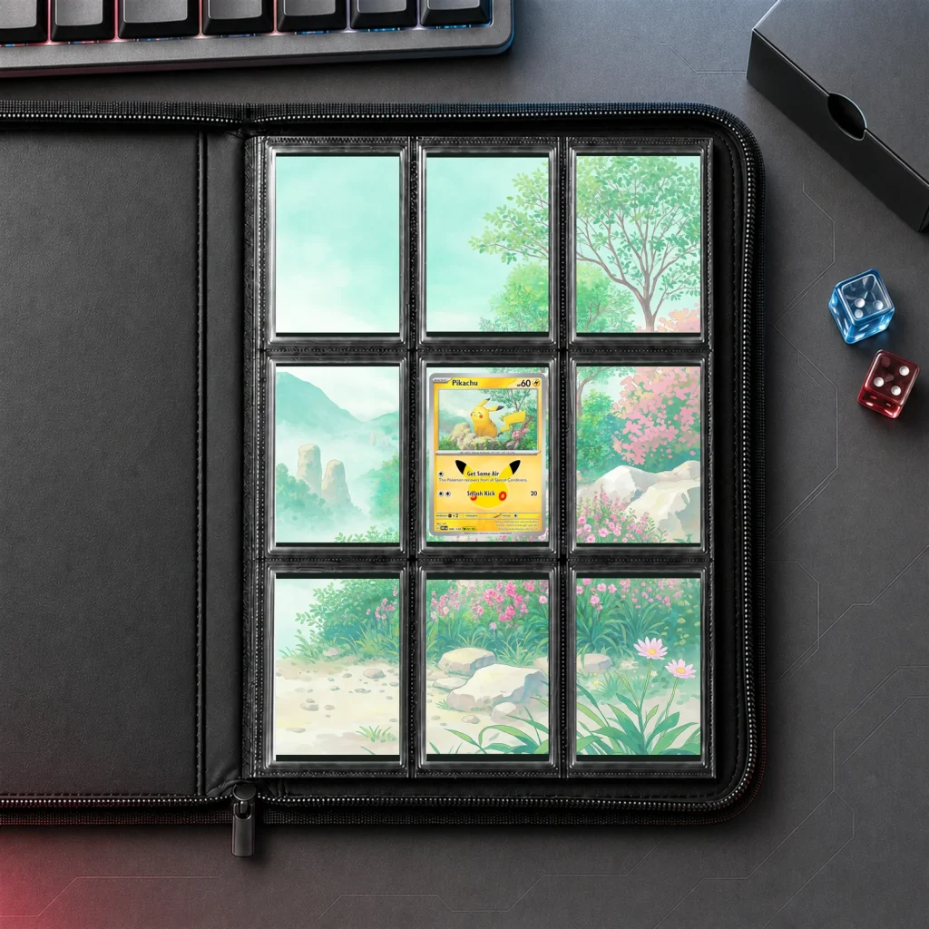 Pikachu 046/128 30th Celebration - 9-Pocket Binder Art + Full Artwork