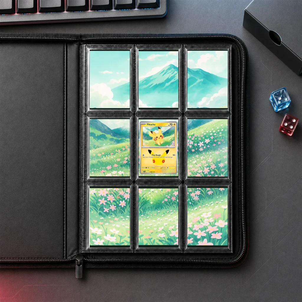 Pikachu 047/128 30th Celebration - 9-Pocket Binder Art + Full Artwork