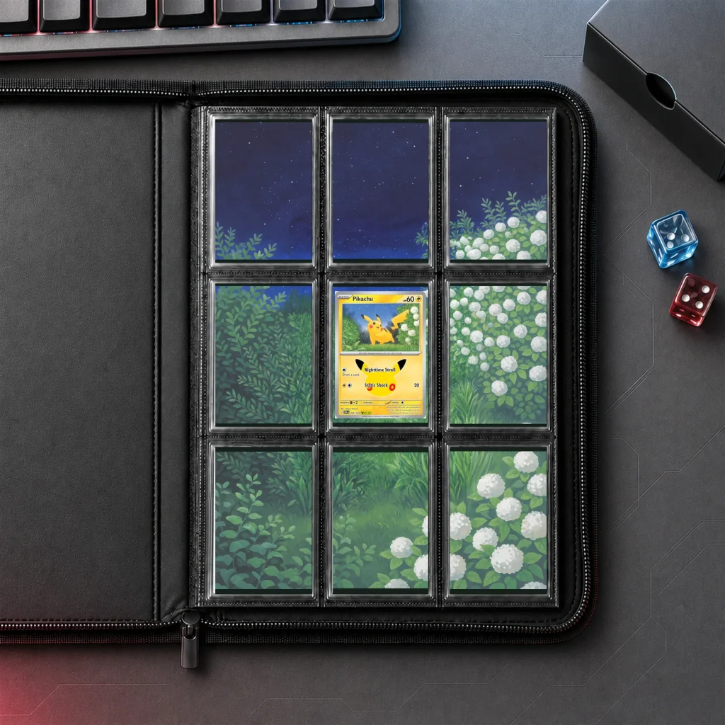 Pikachu 045/128 30th Celebration - 9-Pocket Binder Art + Full Artwork