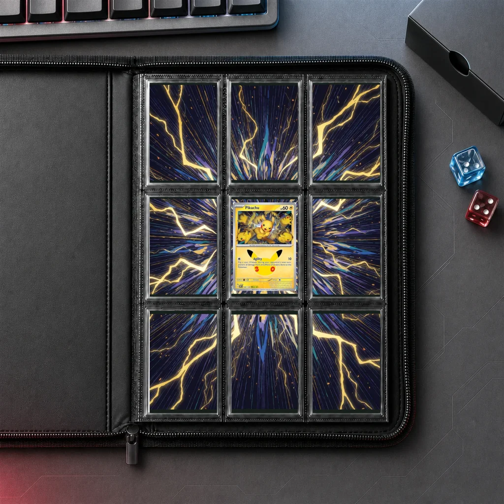 Pikachu 044/128 30th Celebration - 9-Pocket Binder Art + Full Artwork