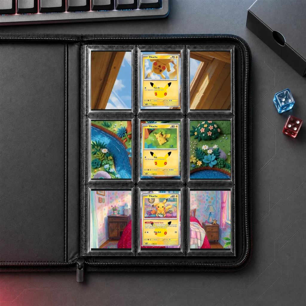 Pikachu 026 027 028 30th Celebration - 9-Pocket Binder Art + Full Artwork