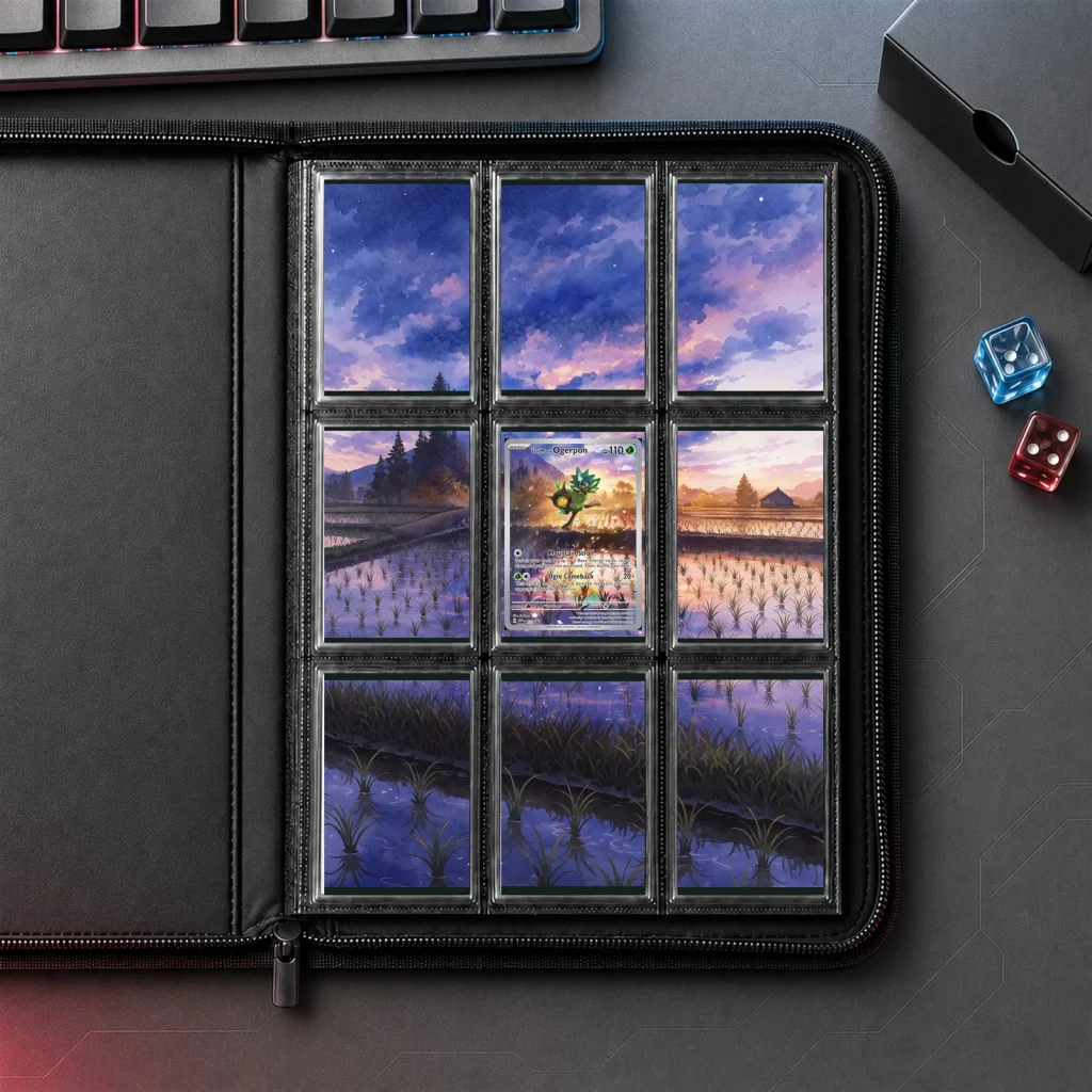 Teal Mask Ogerpon 123 SVP Promo - 9-Pocket Binder Art + Full Artwork